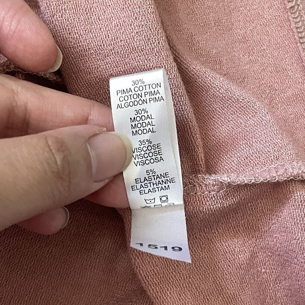 Cosabella Long Robe pima cotton blend womens Pink medium loungewear comfy winter - Picture 6 of 6